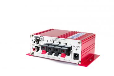 Compact 2-channel audio amplifier