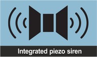 Integrated piezo siren